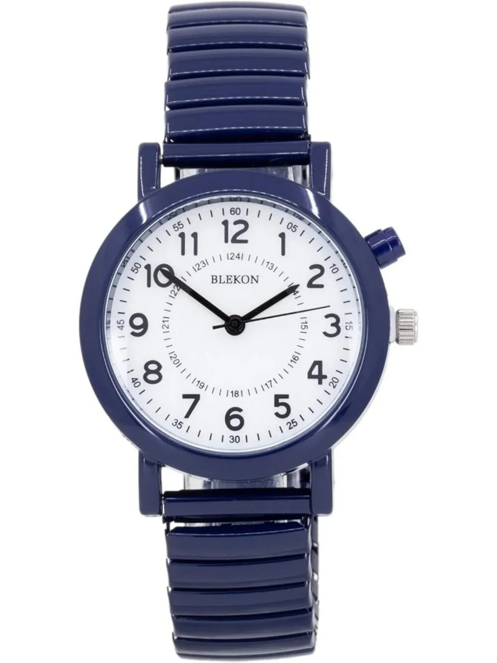 Light Up Dial Women's Watch, 33mm Metal Case, Analog Display, Glossy Band